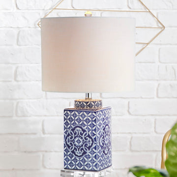 Choi 23" Chinoiserie LED Table Lamp - JONATHAN Y